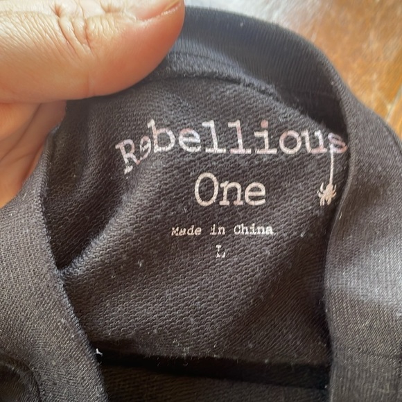 EUC Rebellious Women's Top Black L - Picture 6 of 7